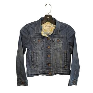 Johnnie b Girls Jackets, Blue Denim Button Down Trucker Jean Jacket, Sz 9-10